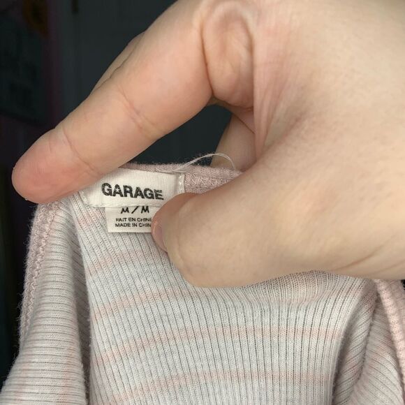 4 for $20//Garage Pink Pyjama Crop Top - Picture 4 of 4